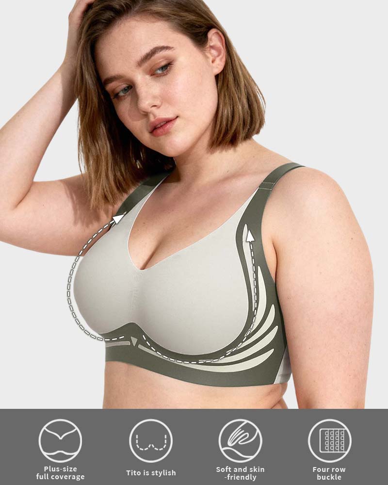 Anti-Sagging Support Shockproof Sports Fixed Cup Bra For Women - Image 11