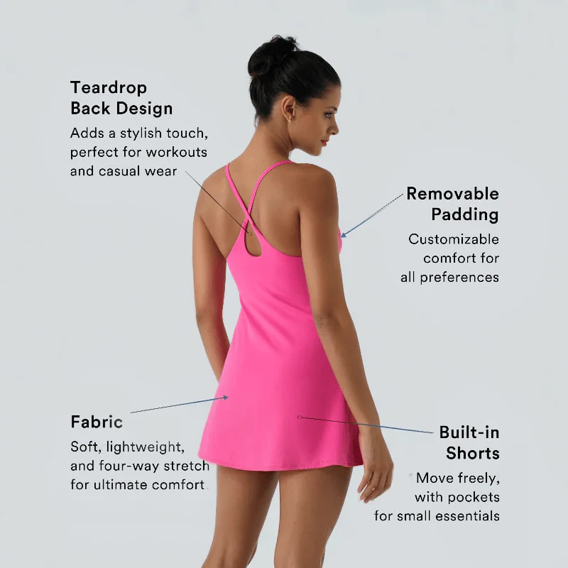 The Ultimate Tummy Control Backless Active Dress - Image 11