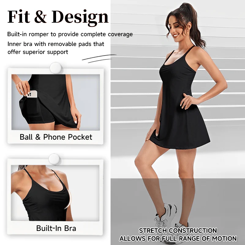 The Ultimate Tummy Control Backless Active Dress - Image 6