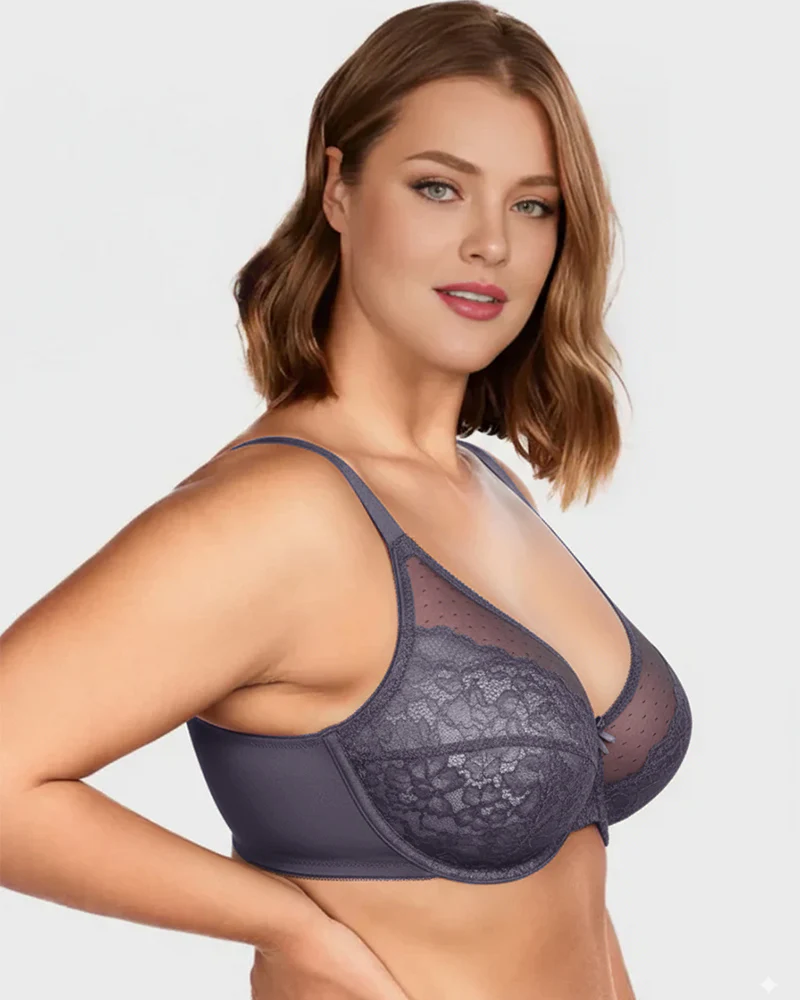 Full Coverage Lace Minimizer Bra - Image 11