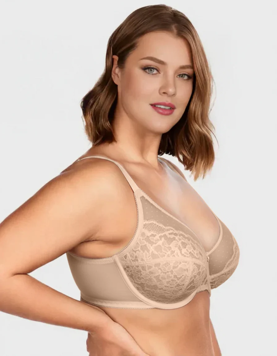 Full Coverage Lace Minimizer Bra - Image 13