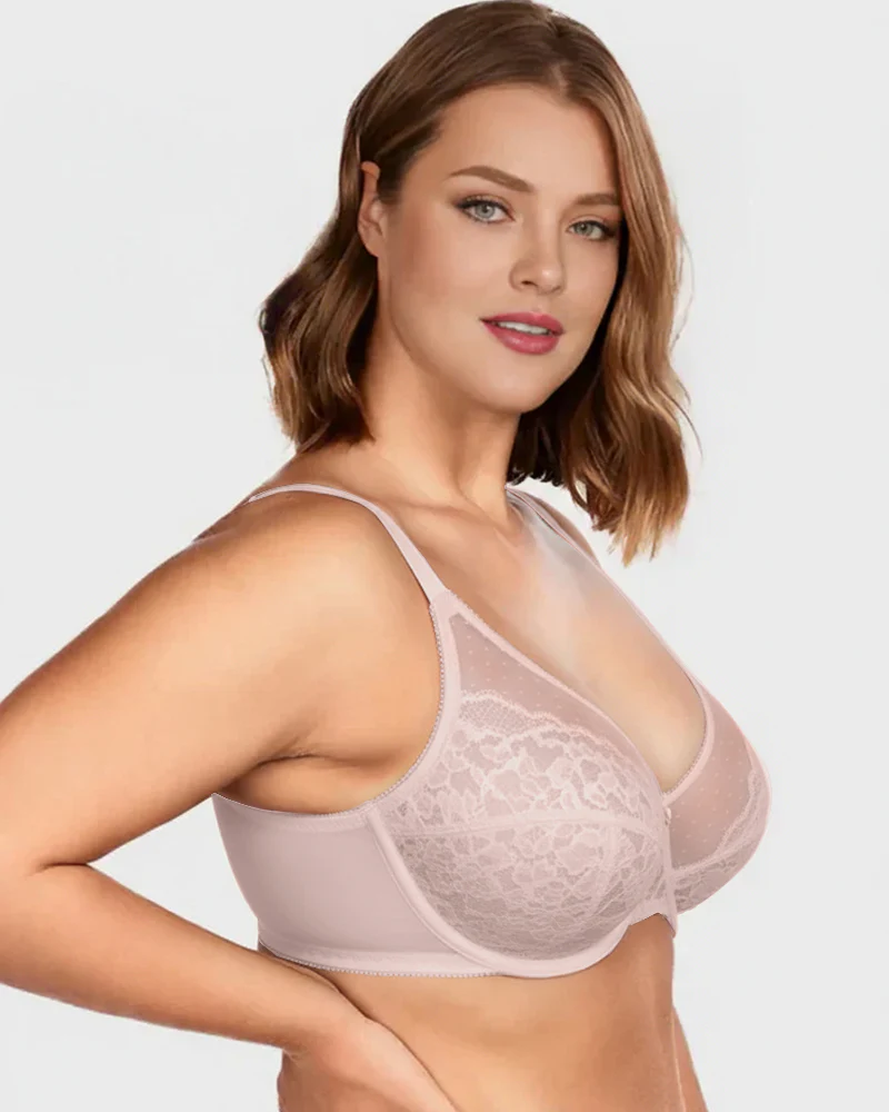 Full Coverage Lace Minimizer Bra - Image 9