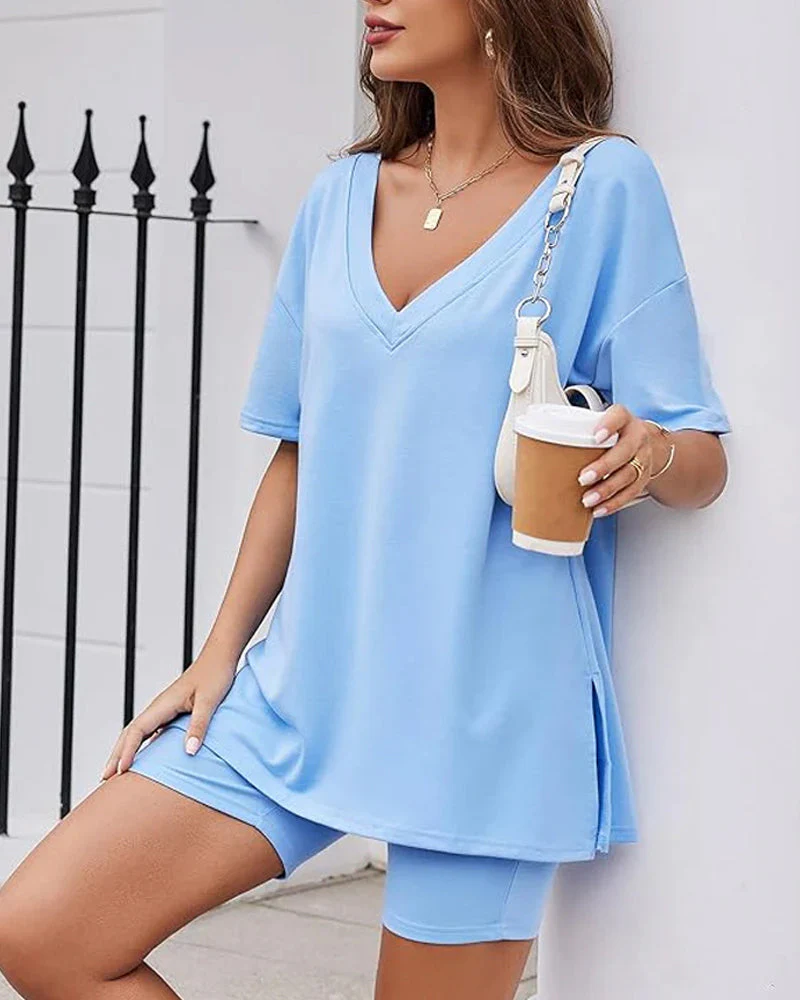 Casual Vibe Comfy Oversized 2-Piece Lounge Set - Image 11