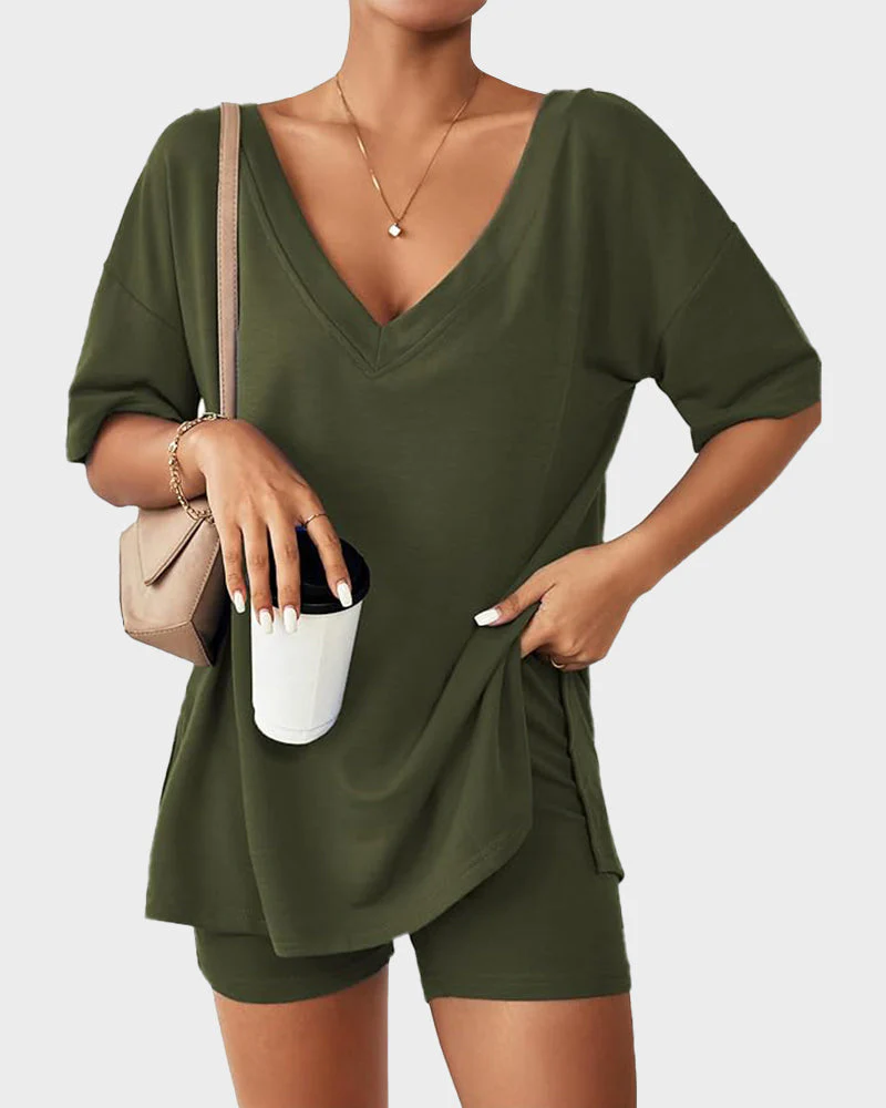 Casual Vibe Comfy Oversized 2-Piece Lounge Set - Image 7