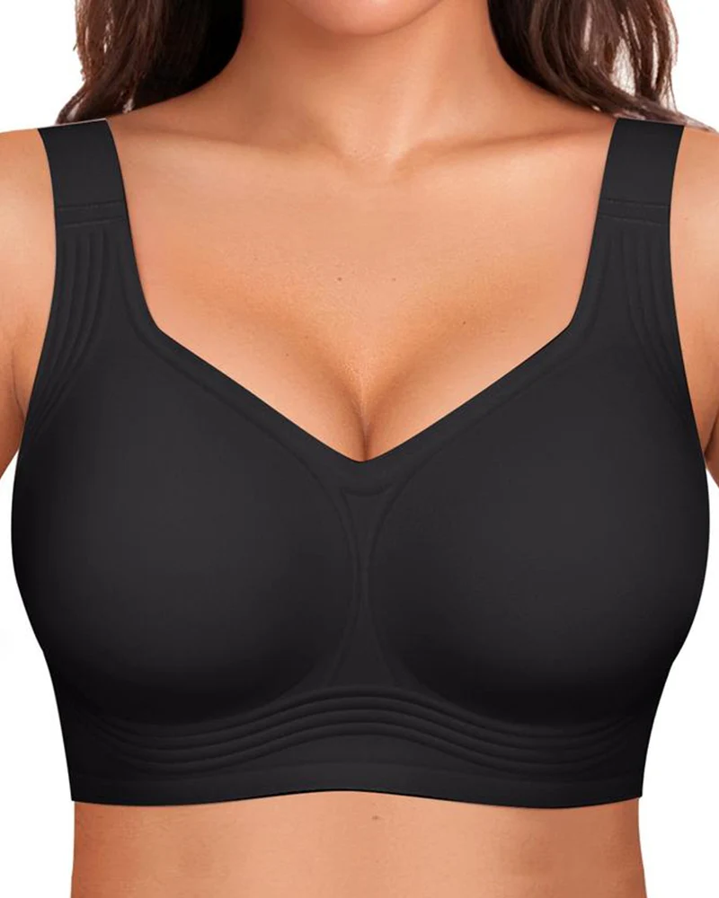 Comfortable Wireless Full Coverage Jelly Smoothing Bra - Image 17
