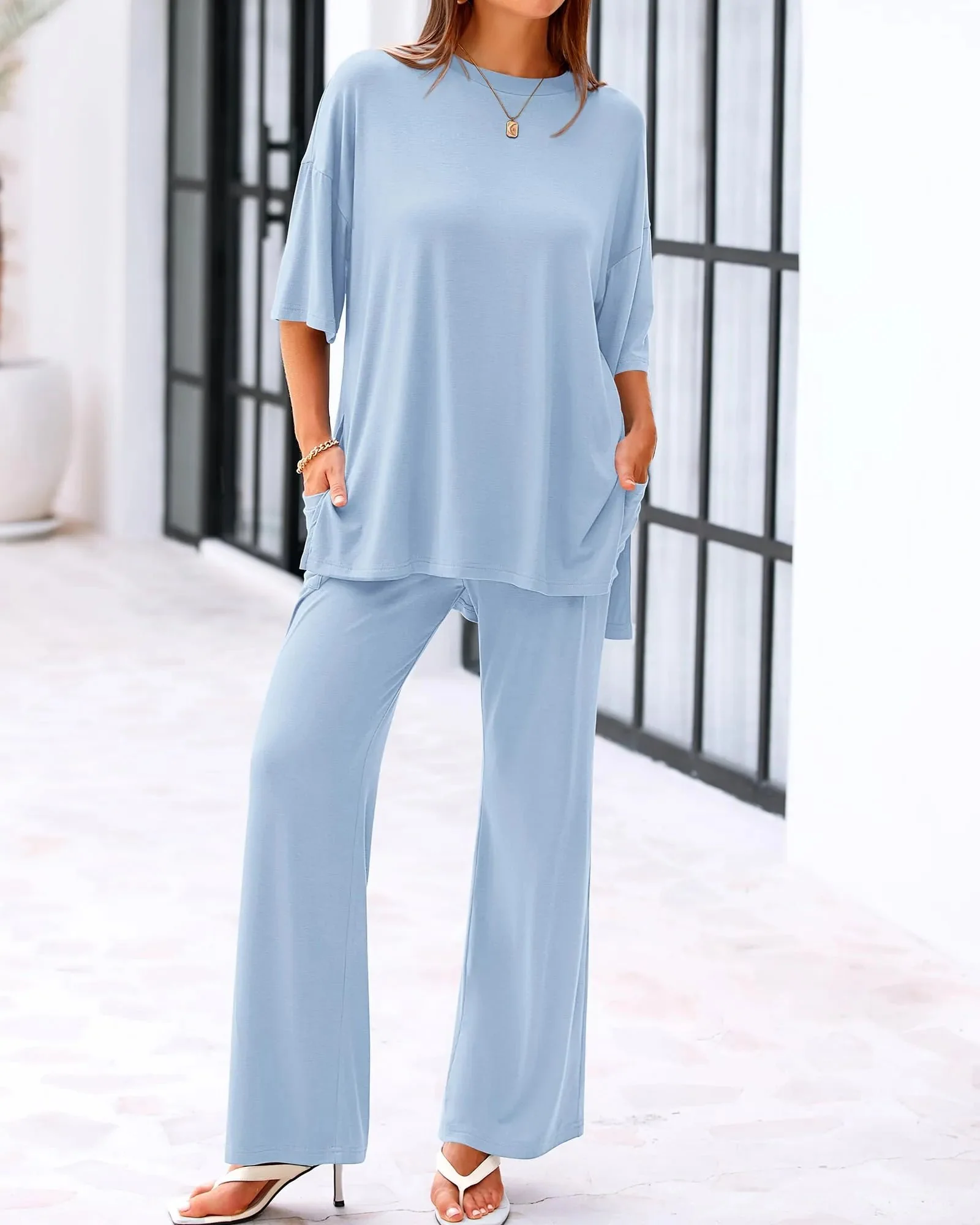 Casual Loose 2-Piece Top & Pants Set - Image 13