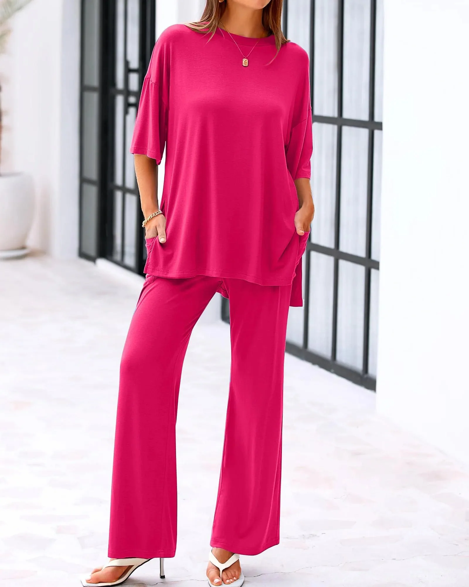 Casual Loose 2-Piece Top & Pants Set - Image 5