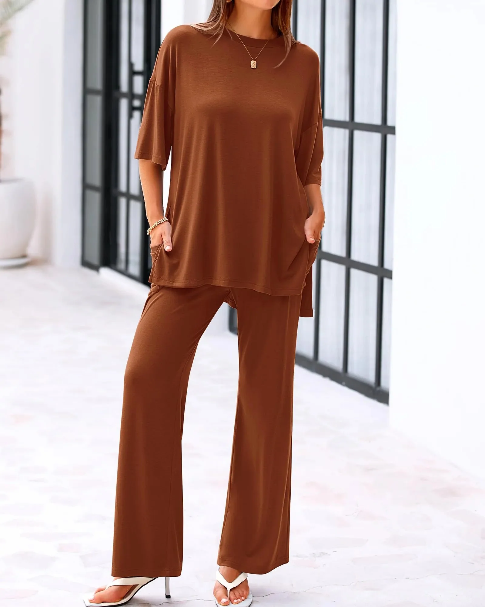 Casual Loose 2-Piece Top & Pants Set - Image 9