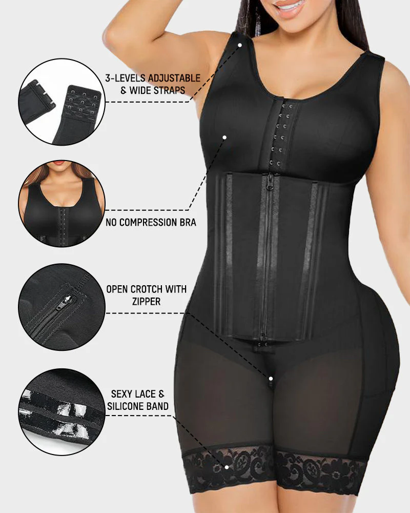 Fajas Colombianas Double Tummy Control Full Body Shapewear - Image 6