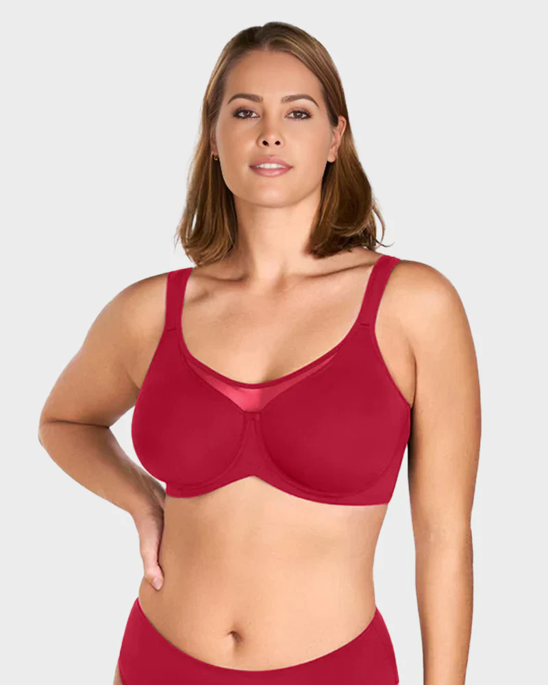 Plus Size Cooling Full Coverage Minimizer Bra - Image 11