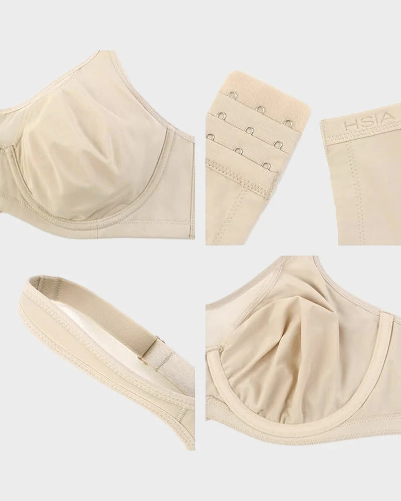 Plus Size Cooling Full Coverage Minimizer Bra - Image 4