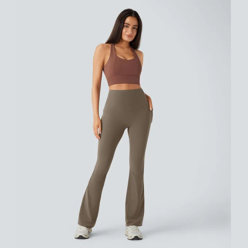 Ultra Sculpt High Waisted Tummy Control Flare Leggings - Image 6
