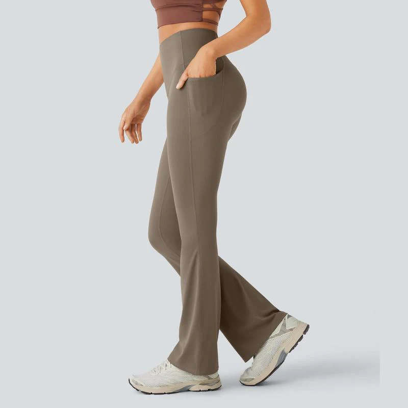 Ultra Sculpt High Waisted Tummy Control Flare Leggings - Image 9