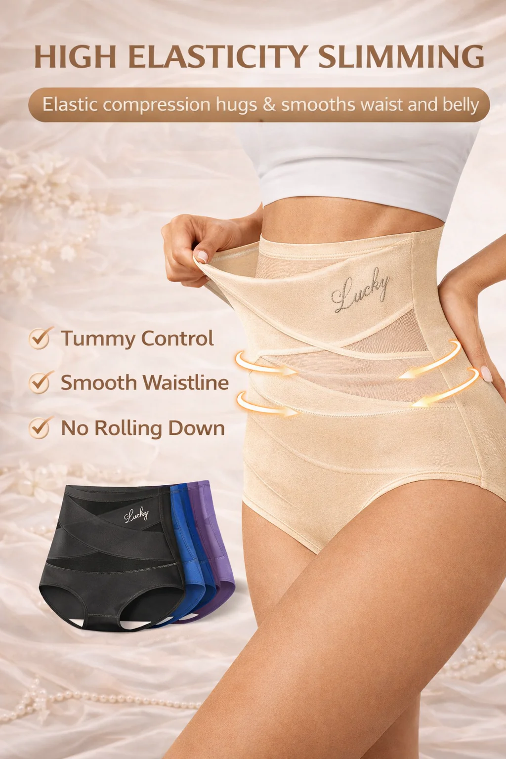 High-Waist Tummy Control Seamless Shaping Panties - Image 4