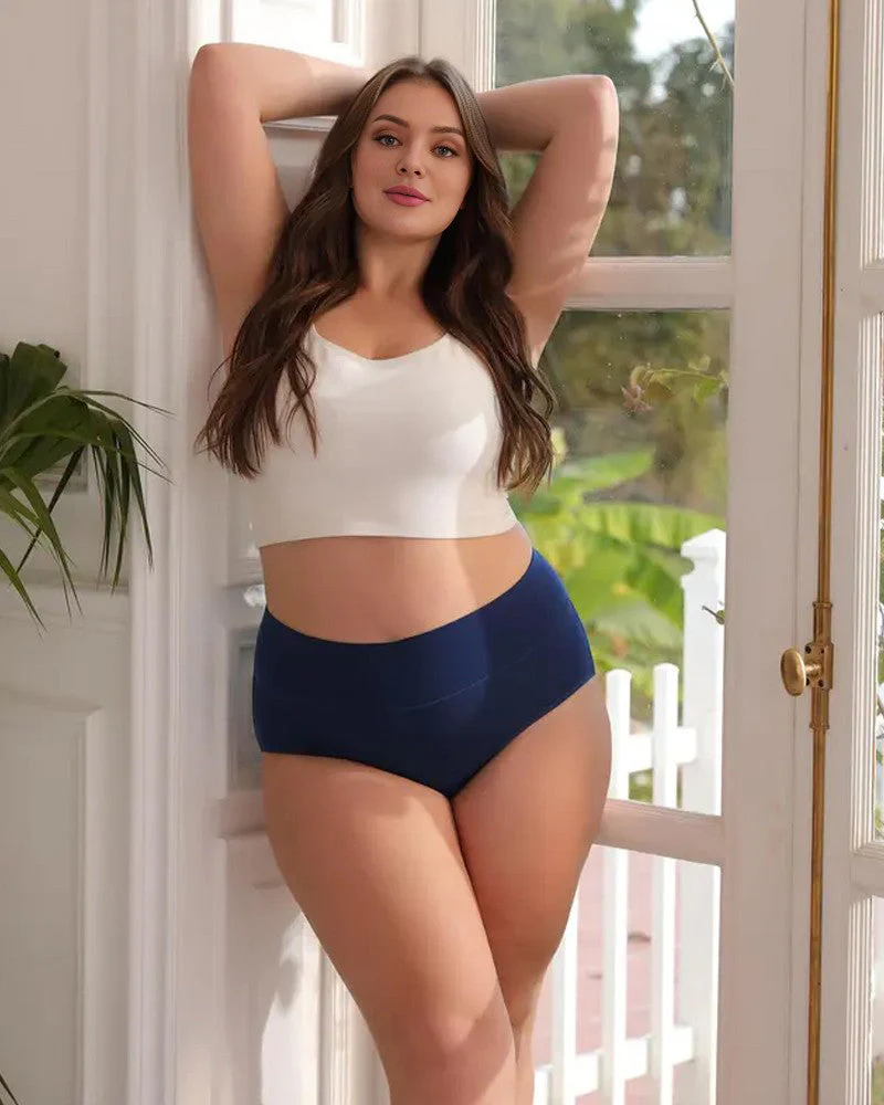 High-Waisted Full Coverage Cotton Briefs(4 pack) - Image 7