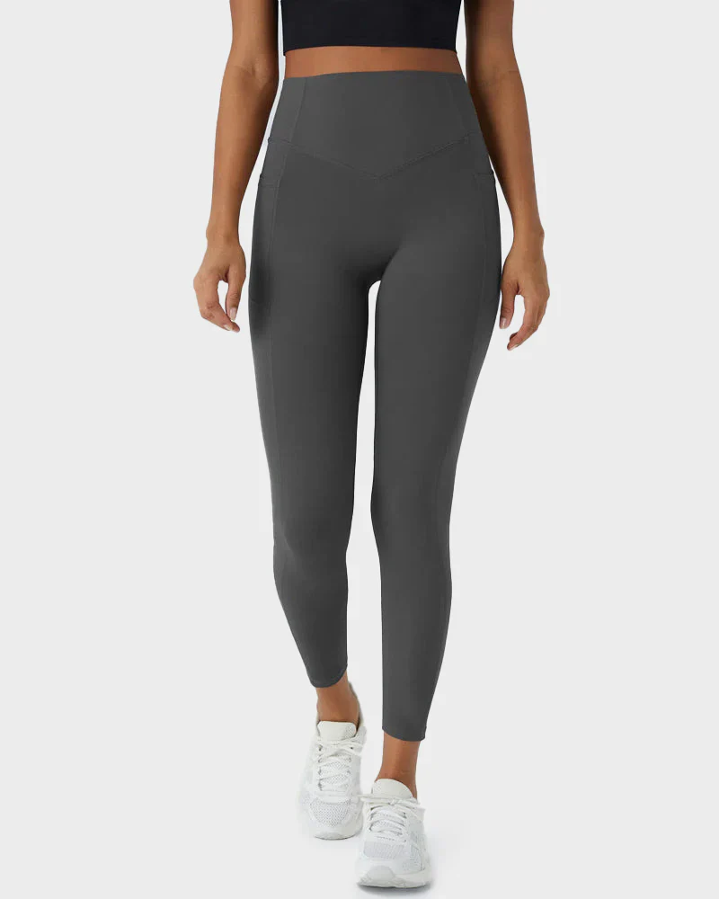 Tummy Control Butt-Lifting Training Leggings with Pockets - Image 20