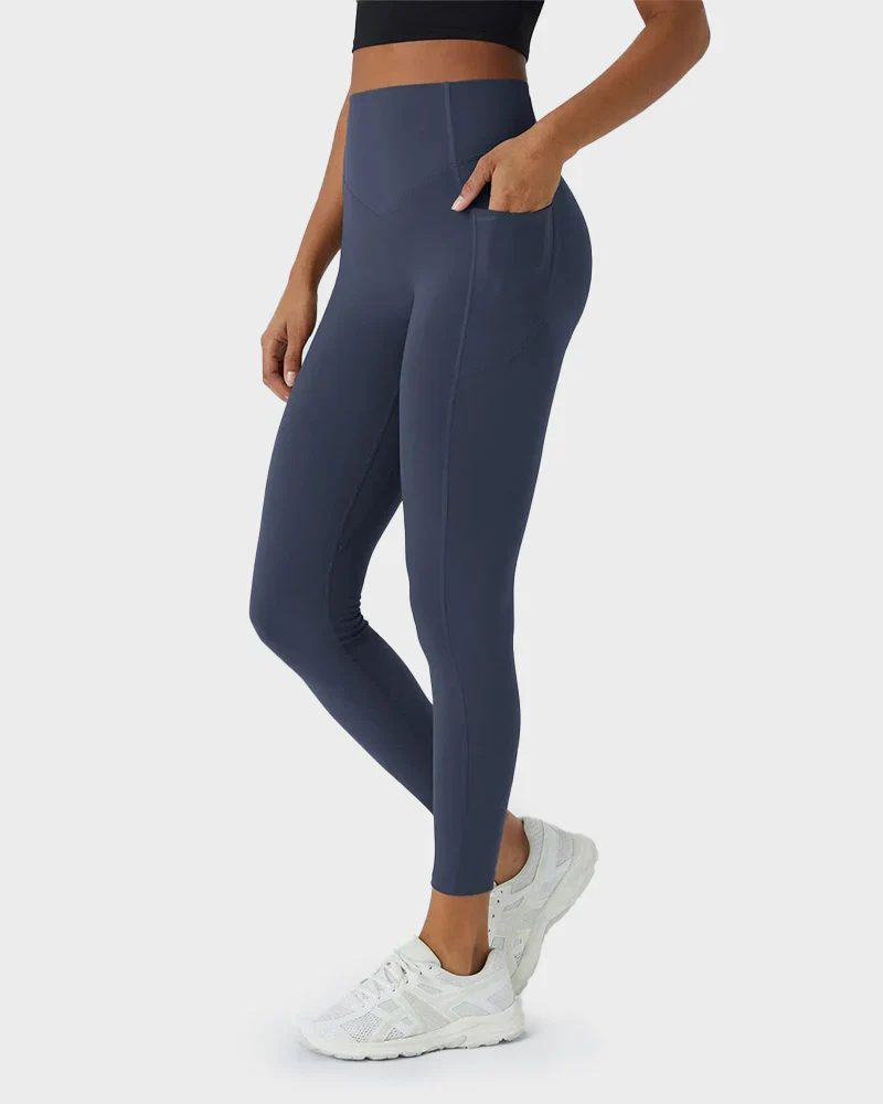 Tummy Control Butt-Lifting Training Leggings with Pockets - Image 25