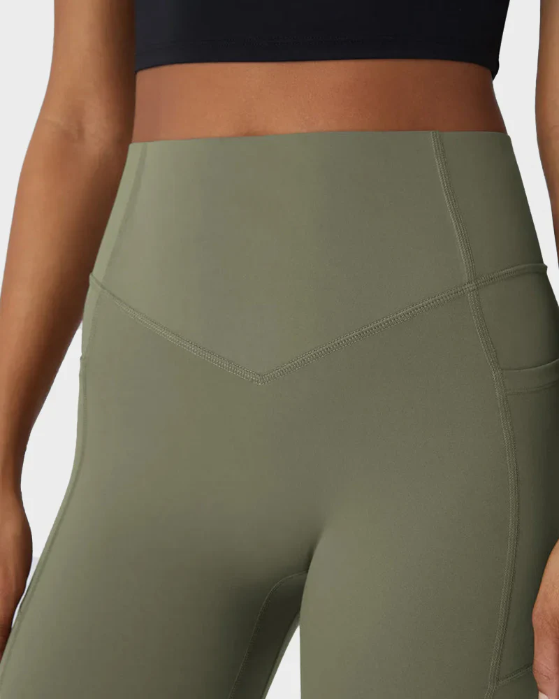 Tummy Control Butt-Lifting Training Leggings with Pockets - Image 33