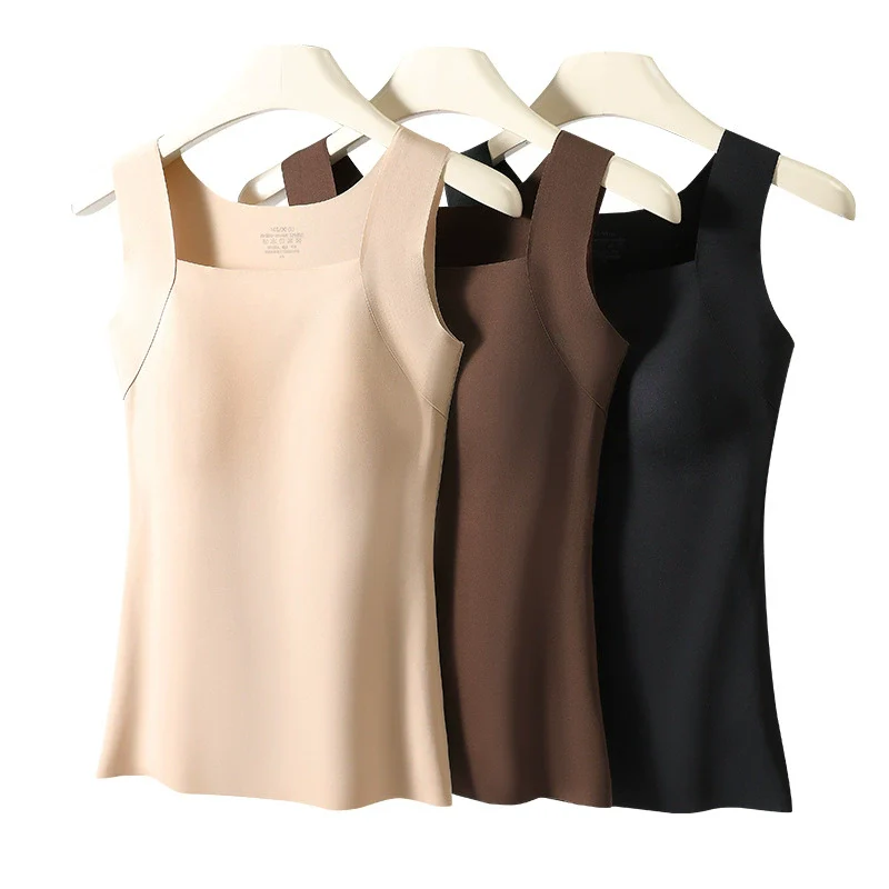U Neck Shapewear Built-in Bra Tank - Image 15