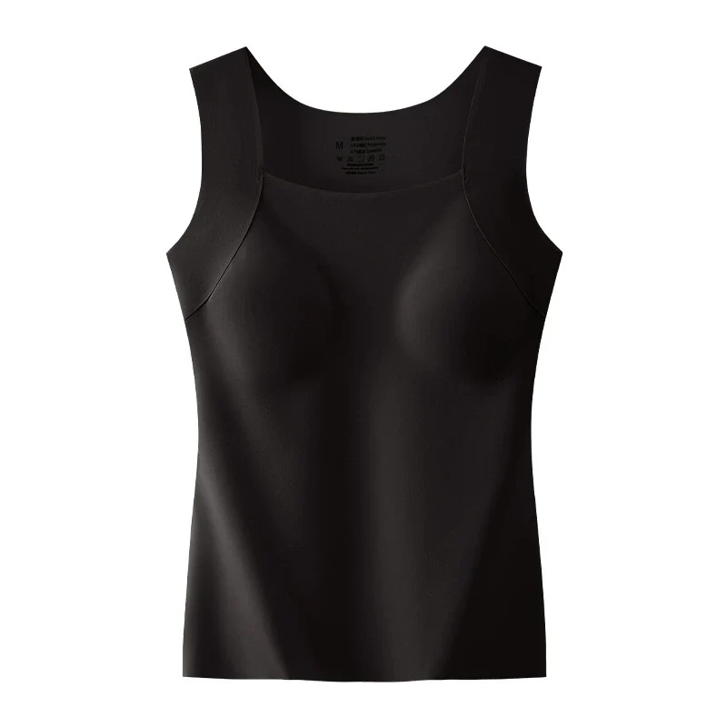 U Neck Shapewear Built-in Bra Tank - Image 9