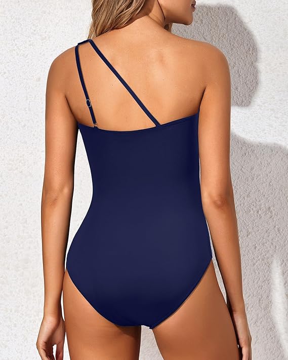 One Shoulder One Piece Swimsuit for Women - Image 21
