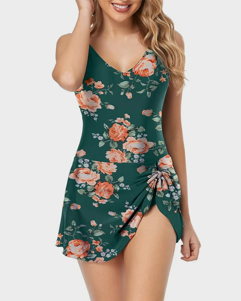 Women's Tummy Control Slim Fit Plus Size One Piece Swimsuit - Image 8
