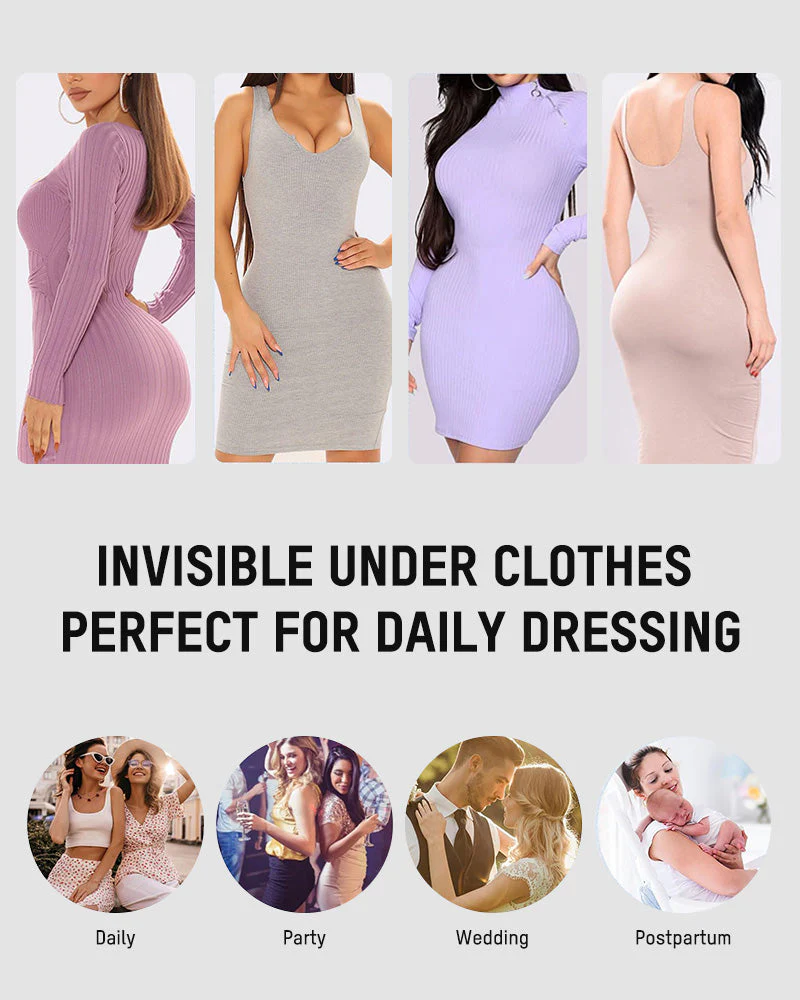 PowerMesh Double-Layer Open Bust Full Body Shaper - Image 16