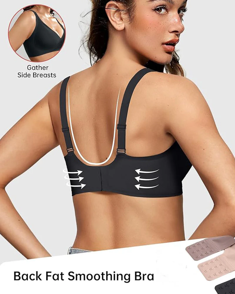 Seamless Deep V Push-Up Wireless Bra - Image 13