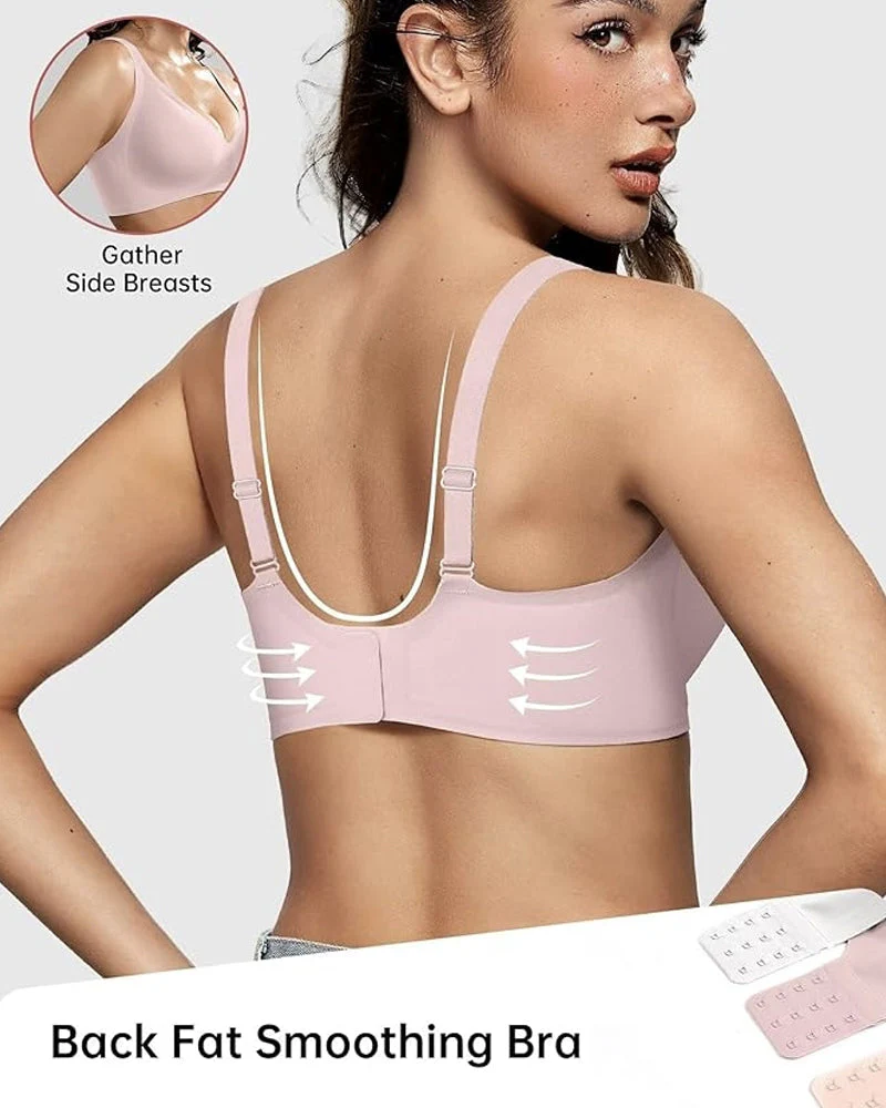 Seamless Deep V Push-Up Wireless Bra - Image 17