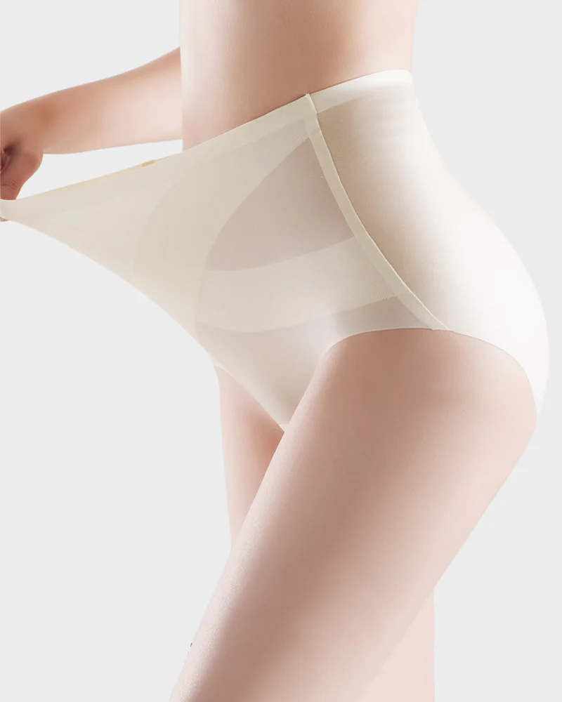 Seamless Ice-Silk High-Waist Tummy Control Panties (4 Pack) - Image 13