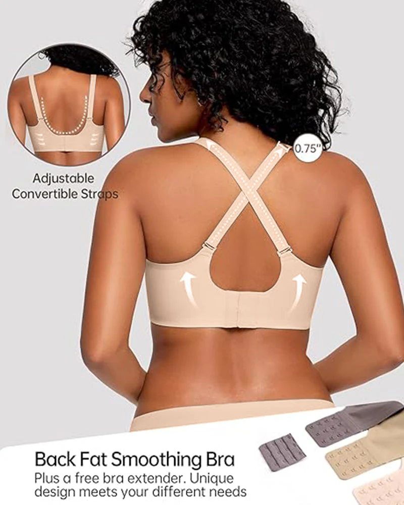 Soft Full Coverage Scalloped Wireless Jelly Bra - Image 10