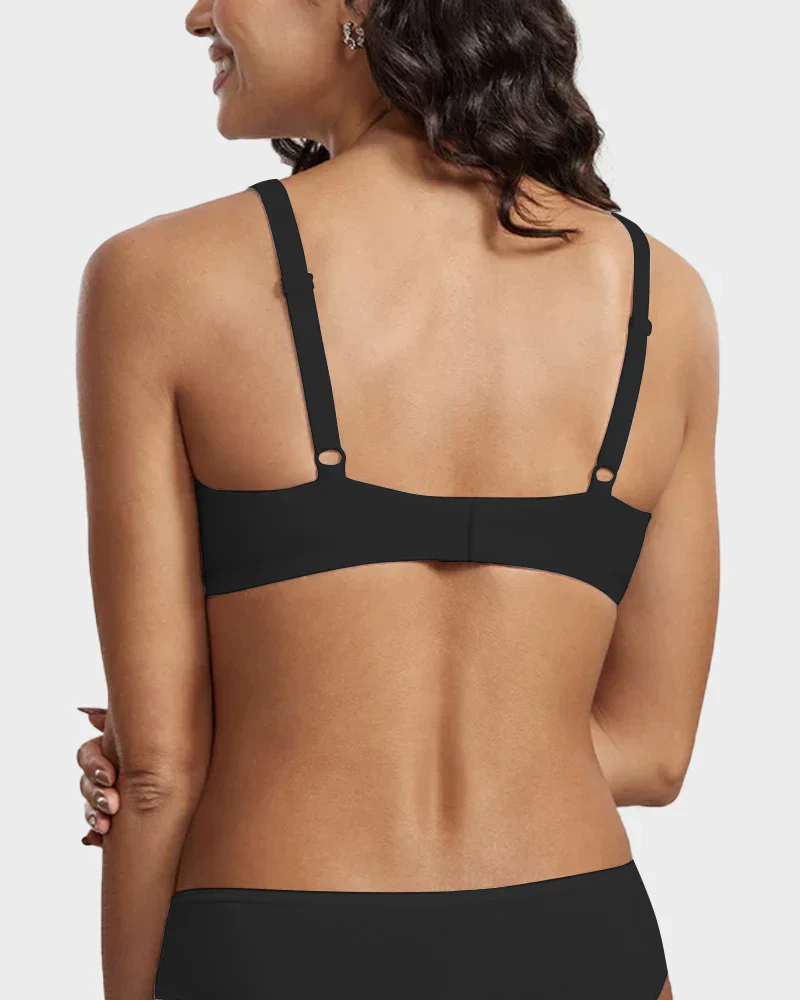 Underwire Support Seamless Unlined Balconette Bra - Image 13