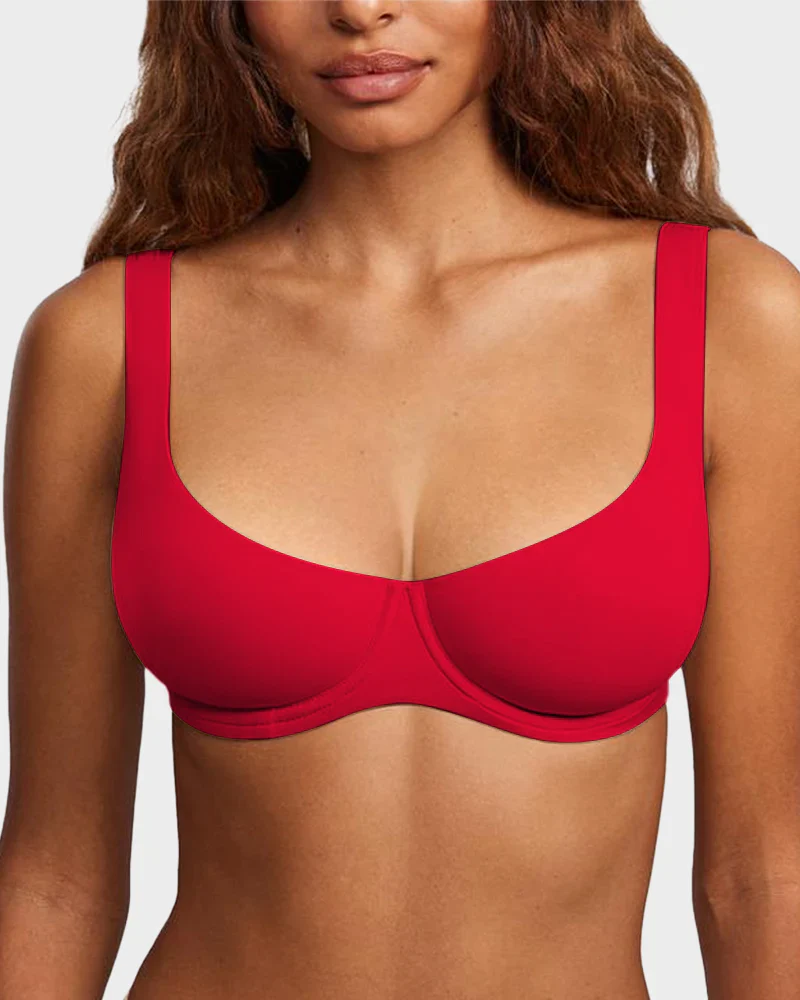 Underwire Support Seamless Unlined Balconette Bra - Image 14