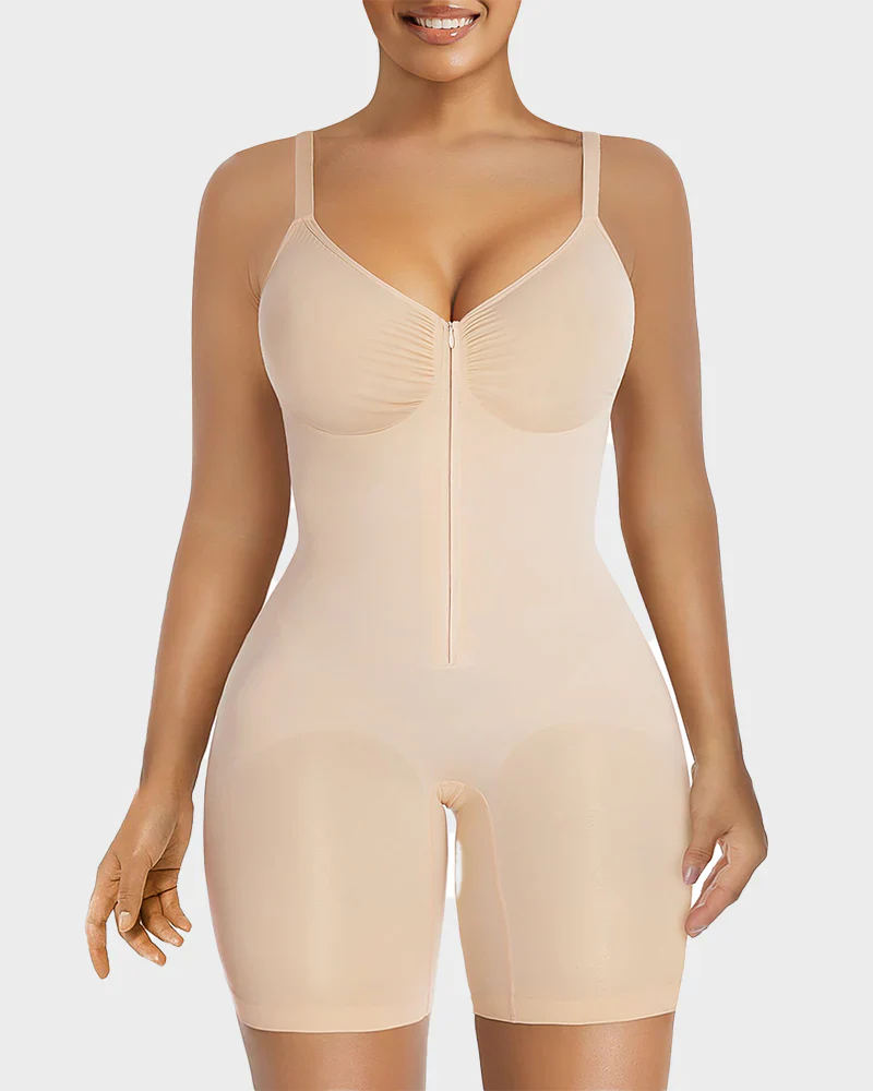 Women's Tummy Control Zip Bodysuit - Image 6