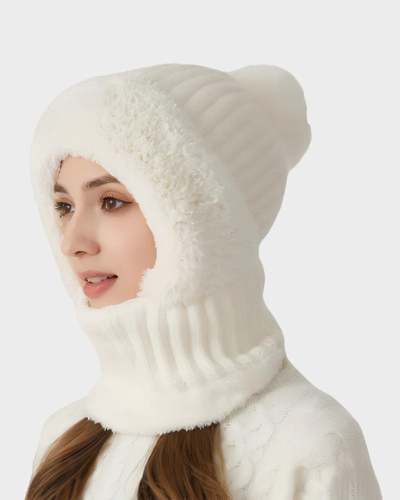 Thick Warm Knit Beanie with Pom Pom for Winter - Image 13