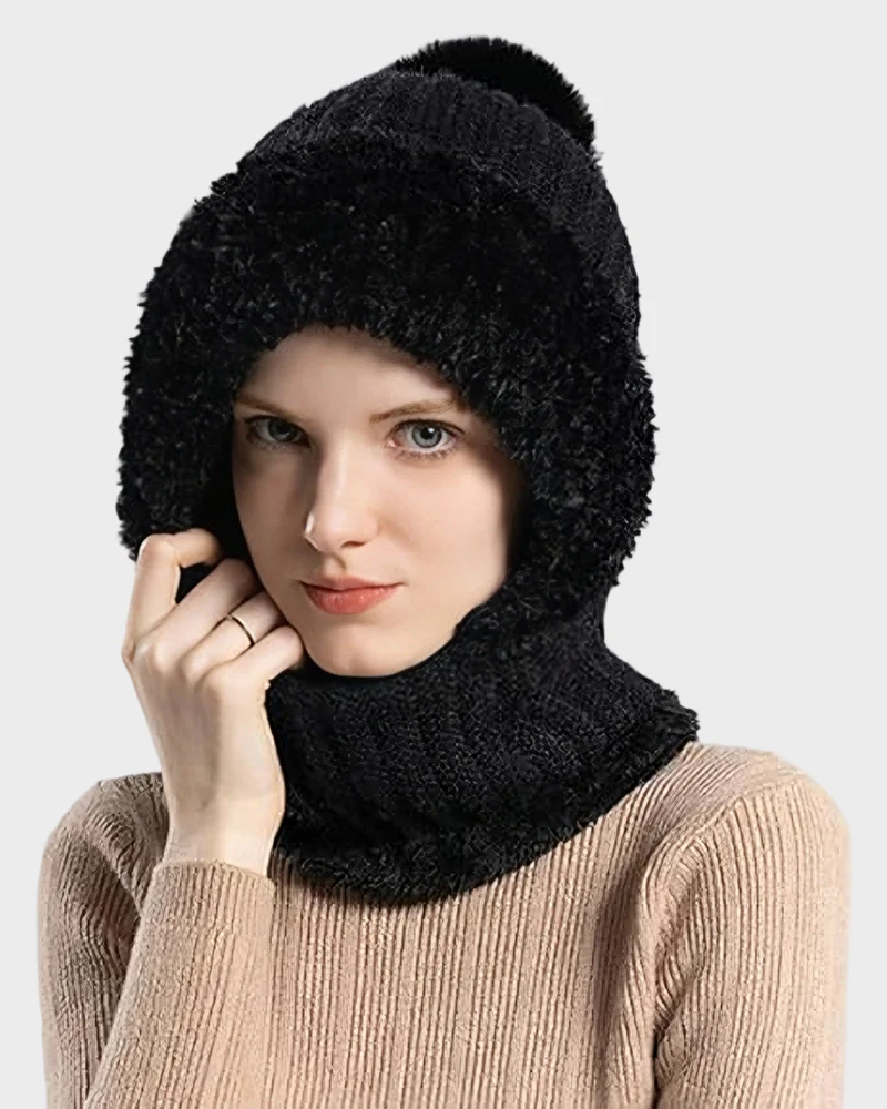 Thick Warm Knit Beanie with Pom Pom for Winter - Image 18