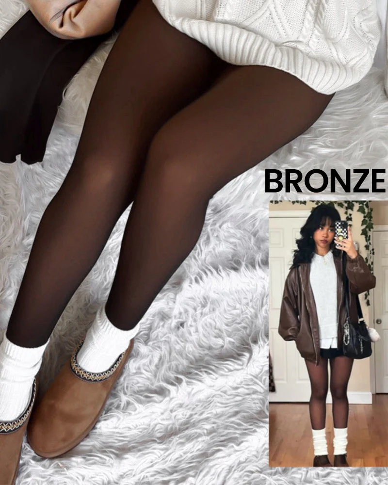 Translucent Fleece Lined Tights - Image 14