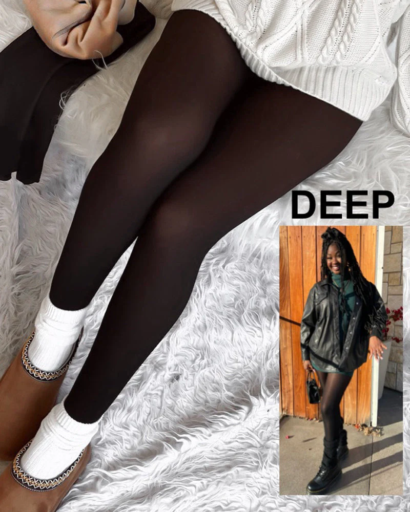 Translucent Fleece Lined Tights - Image 15