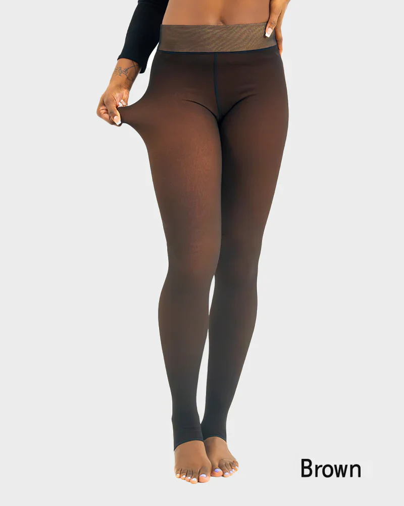 Translucent Fleece Lined Tights - Image 19