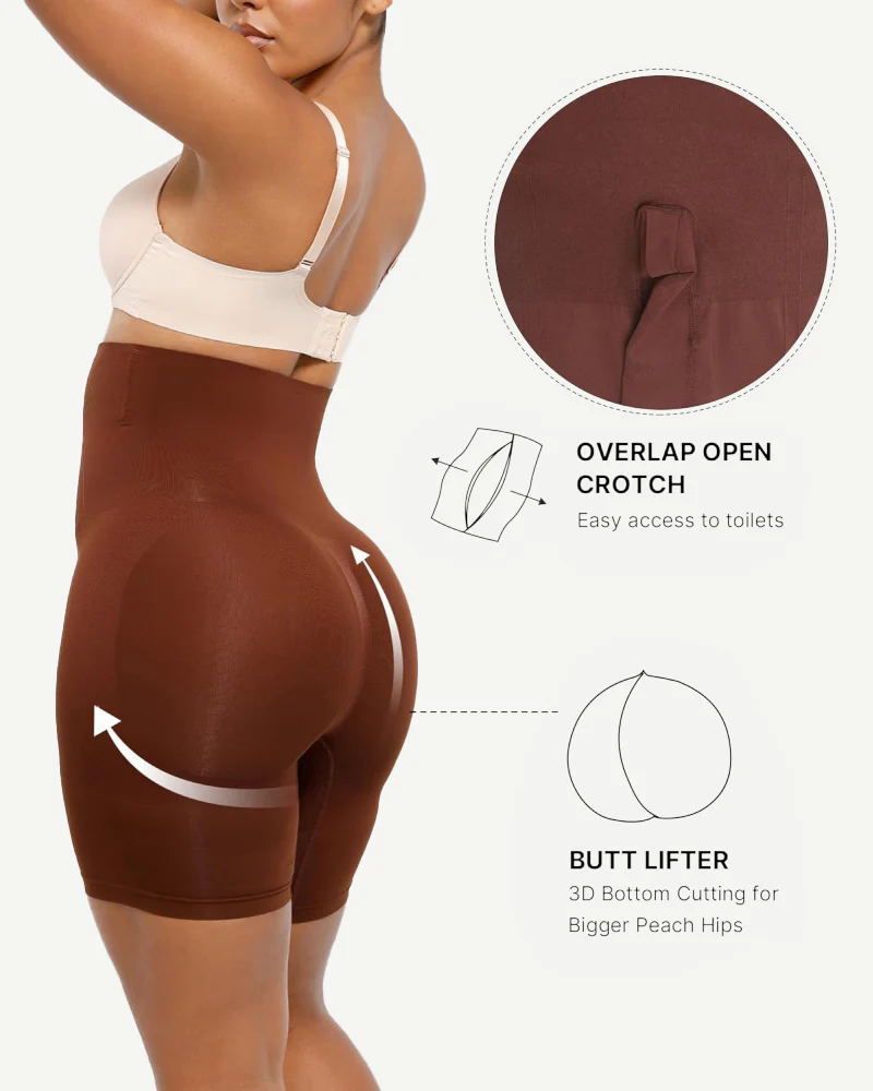 Tummy Control Butt Lift Thigh Slimming Shapewear Shorts - Image 5