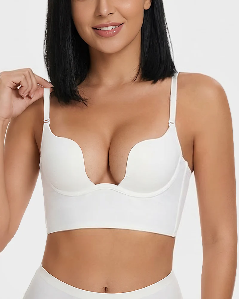 Low Cut U-Shaped Backless Bra - Image 13