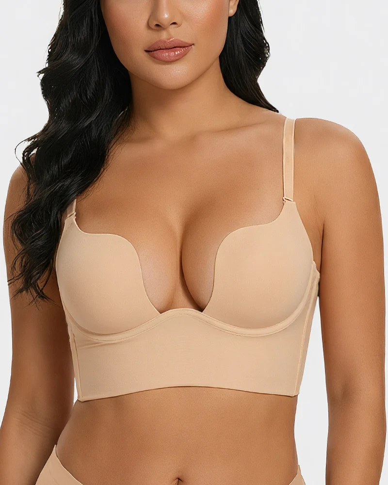 Low Cut U-Shaped Backless Bra - Image 9
