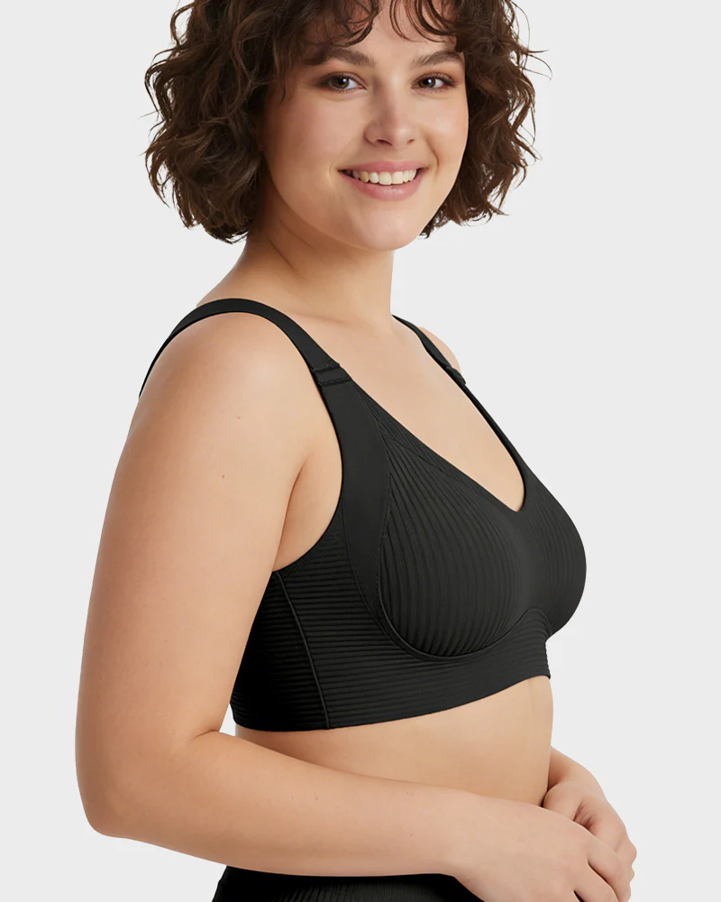 ️Women's Ribbed Push Up Adjustable Wireless Bra - Image 10