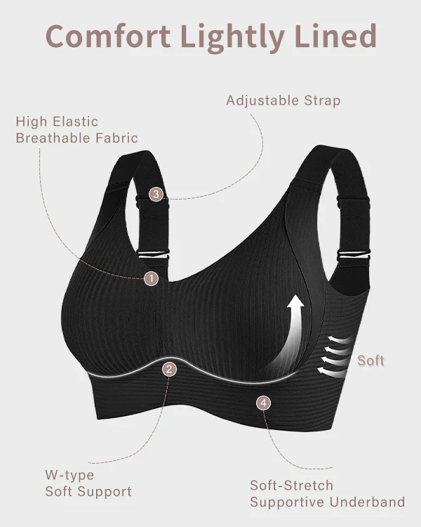️Women's Ribbed Push Up Adjustable Wireless Bra - Image 12