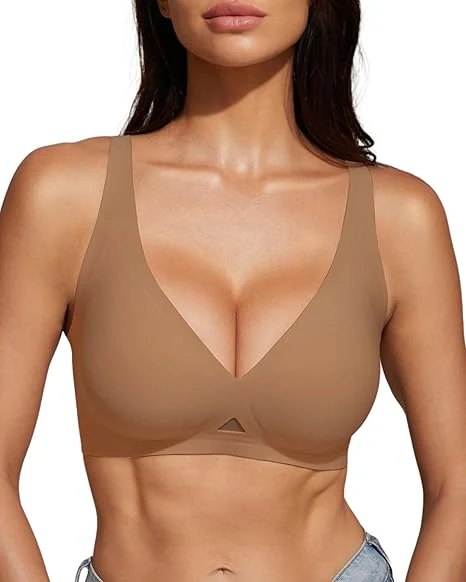 Wireless Jelly Deep-V Push-Up Bra - Image 5