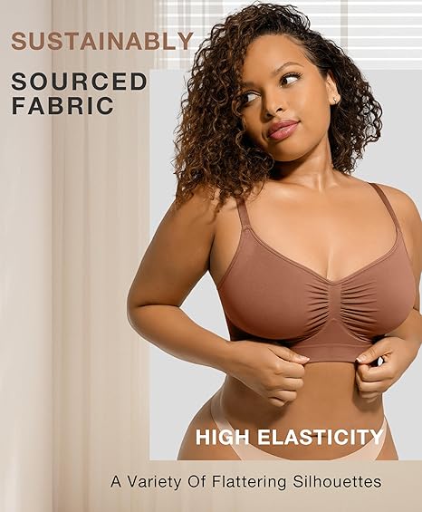 Women's Full Coverage Non-Padded Wireless Sculpt Bra - Image 11