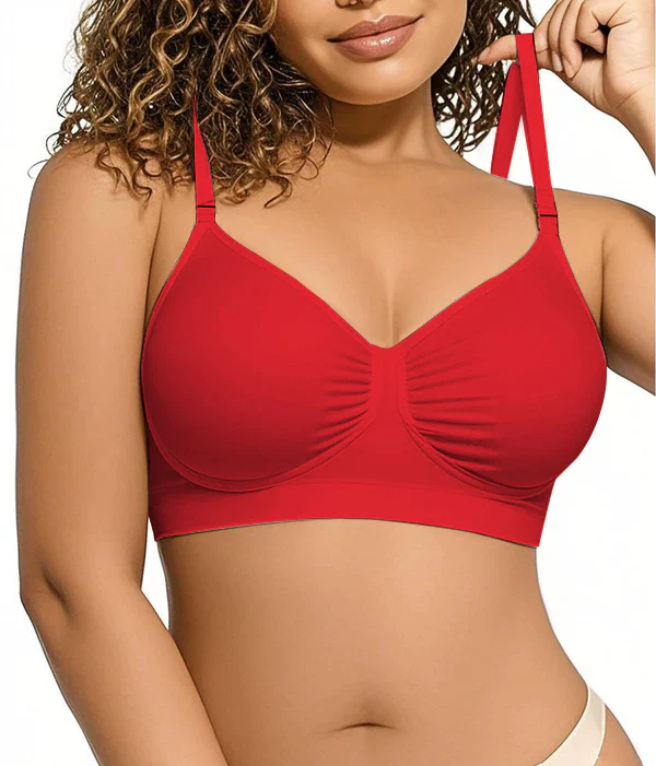 Women's Full Coverage Non-Padded Wireless Sculpt Bra - Image 21