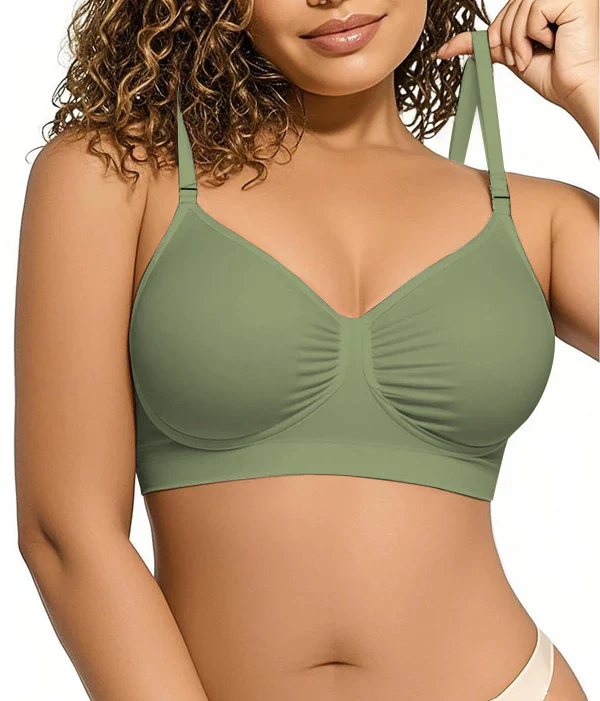 Women's Full Coverage Non-Padded Wireless Sculpt Bra - Image 25
