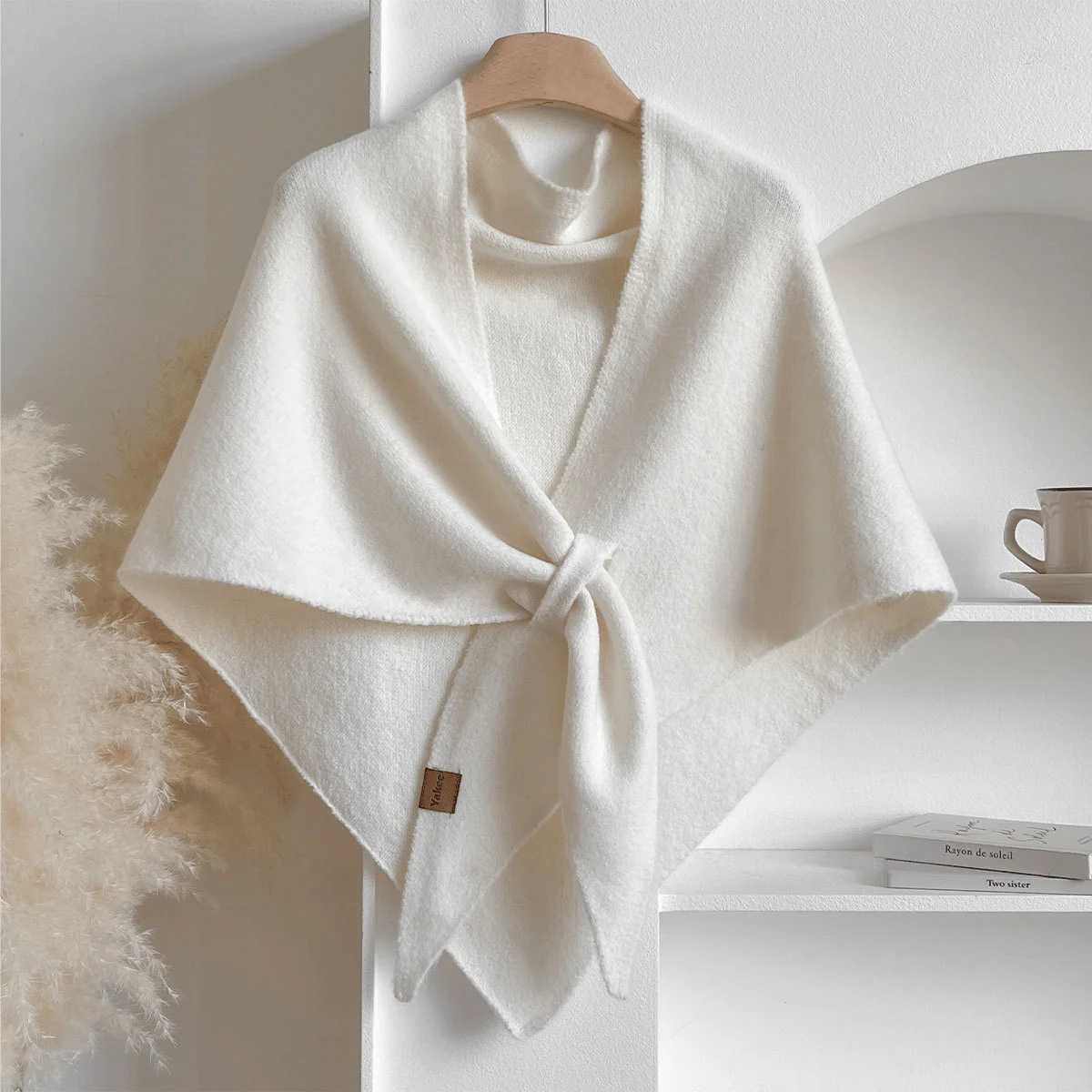 Women's Solid Color Scarf Casual Soft Comfortable Shawl for Daily Wear - Image 4