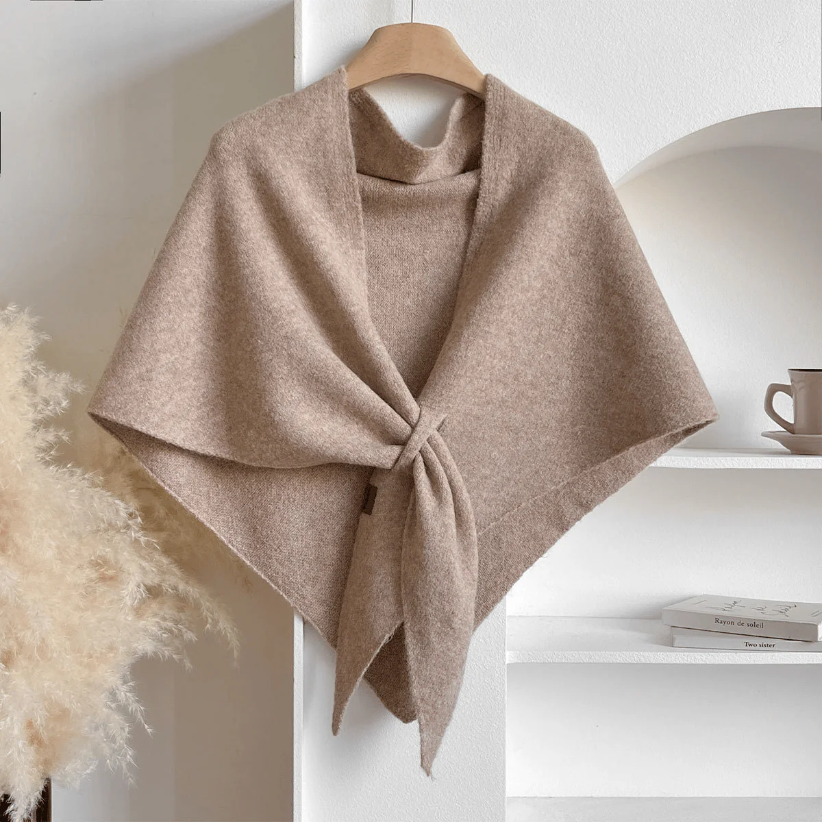 Women's Solid Color Scarf Casual Soft Comfortable Shawl for Daily Wear - Image 6